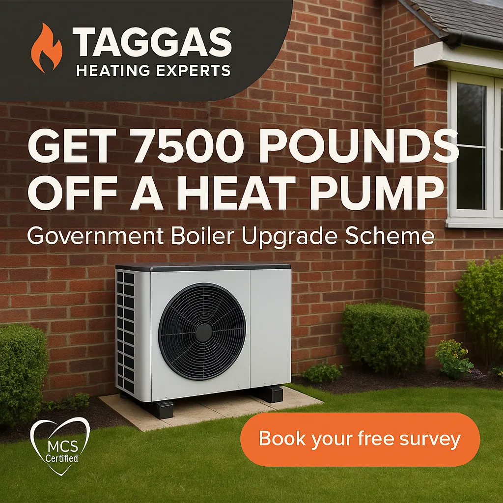 Taggas heat pump grant ad